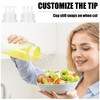 Dingion 8 Pcs 3 Hole Squeeze Bottles 16 oz Plastic