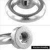 QWORK® 6 Pcs Ring Nuts M12 304 Stainless Steel Ring