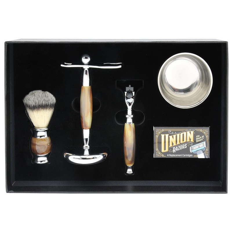 Union Razors SG3 5-Piece Razor Gift Set - Tiger Eye