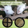 FwQoFvk 3Pcs Goat Hay Feeder, Oxford Cloth Donkey Hay Bag