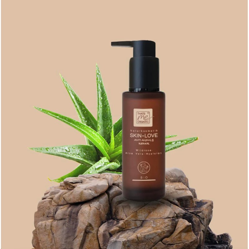 Gesichts-Öl SKIN-LOVE - Wildrose-Aloe Vera-Hyaluron Bio-Naturkosmetik 100ml