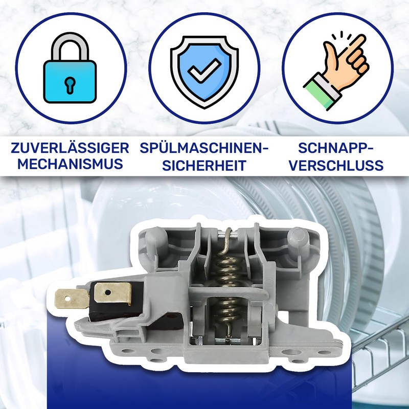 Dishwasher Door Lock with Original Code C00195887 for Indesit for