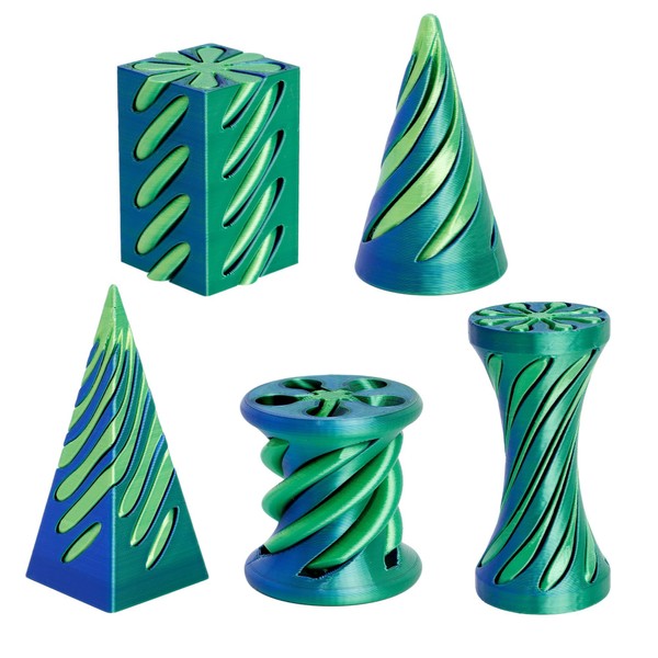 5 Packs Impossible Cone, 3D Printed Spiral Cone Fidget Toy,