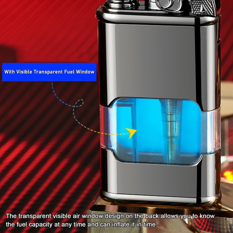 Lighter, Windproof Torch Lighter Jet Flame and Soft Flame, Cool