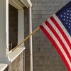 Operitacx Flag Pole Holder for Outside House, 2Pcs Wall Mounted