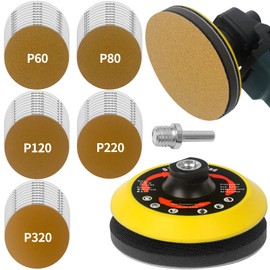Pomsare Sanding Disc 125 mm Velcro for Angle Grinder Accessories, Sanding Discs Polishing Attachment Grinding Attachment for Cordless Screwdriver Drill, Flex Sanding Disc Grinding Disc for Wood Metal