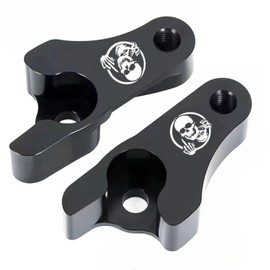𝟐𝟎𝟎𝟐-𝟐𝟎𝟐𝟑 Black 2'' Inch Lowering Links Blocks Kit compatible with Harley Touring Street Glide/Road King/Electra Glide/Road Glide/Ultra Limited/Special/CVO