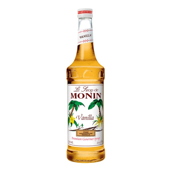 Monin - Vanilla Syrup, Versatile Flavor, Great for Coffee, Shakes, and Cocktails, Gluten-Free, Non-GMO (750 ml)