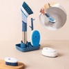VERALY.MX Set Cepillo con Base y Soporte Limpieza Profunda Hogar