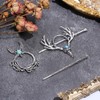 2 Styles Antler Hair Clips Gothic Hair Stick Slide Hairpins