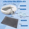 Sliner 7 Pcs Kitten Litter Box Starter Kit, 2 Plastic