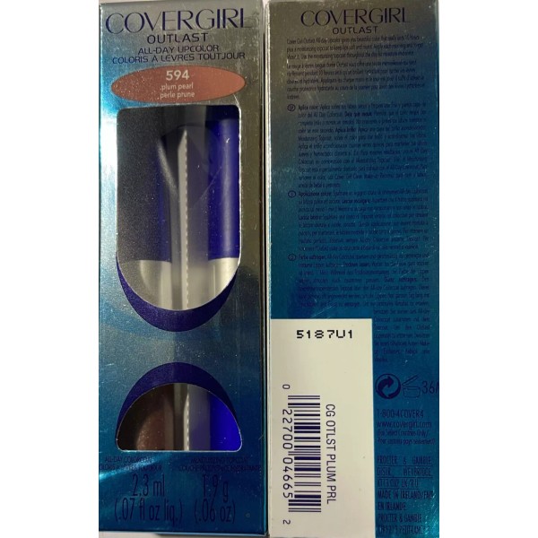 COVERGIRL OUTLAST ALL DAY LIP COLOUR TOP COAT LIPSTICK DISCONTINUED