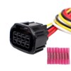 8-Way LED Light Headlamp Headlight Connector Compatible with Honda Civic