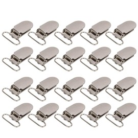 Walfront 20PCS Clips de Chupete de Metal Clips de Suspensión para Ropa Decoración Proyecto Artesanía DIY