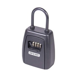 Em-D-Kay Model#3301 Key Lock Box Resettable Combination with Shackle