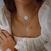 VALICLUD Pack of 100 Eyeball Beads Turkish Eye Light Blue