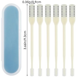 COMNICO 2-in-1 Nose Hair Trimmer, 6 Pcs Double Sided Nose Hair Knife Nose Manual Nasal Hair Cutter with Ear Picker Portable 360 Degree Rotating Nasal Hair Razor Cutter for Women Men