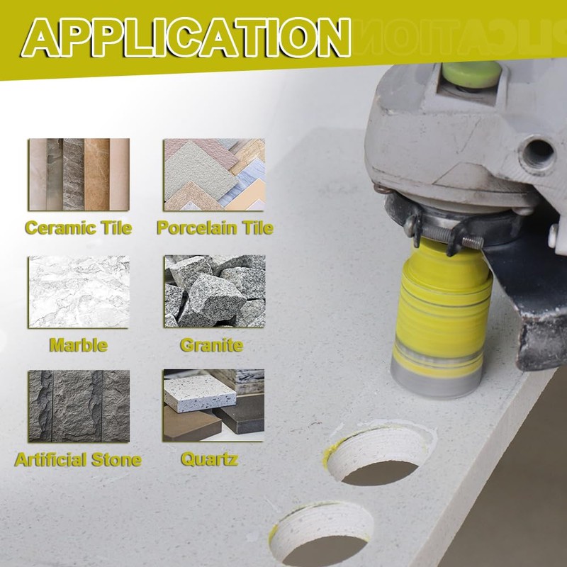 Diamond Tile Hole Saw Kit - Diamond Core Drill Bits