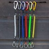 FINN Outdoors Carabiner with spiral cable, elastic lanyard, spiral key