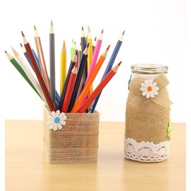 2 Rolls Hessian Ribbon Jute Burlap Ribbon Roll Vintage 20mm x 20m for Gift Wrapping Crafting Wedding Christmas Decorations