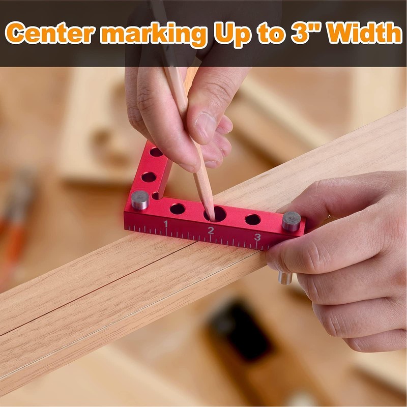 DFM Small Square, Center Finder Square Small Square Aluminum Alloy