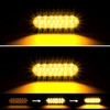 6PCS 6 inch oval led Amber Strobe 24 LED Trailer