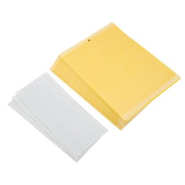 50 Unids Tablero de Mosquitos de Doble Cara Trampas de Insectos Colector Asesino Plagas Pegajosa para Volar Insecto de Planta como Áfidos Mosca Blanca Moscas