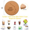 12 Pcs 4 Inch Horoscope Cork Coaster with Holder for