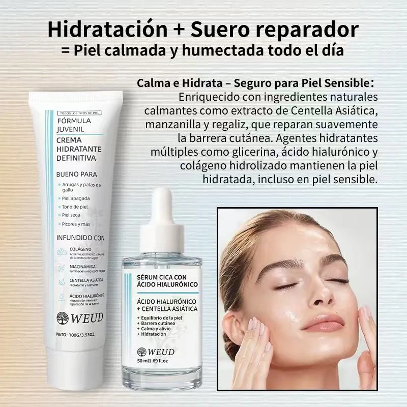 Weud Skincare Express Hidratante Aclarante Facial Ojos Kit