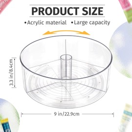 Drink Packet Organizer,Drink Mix Organizer,Water Packet Organizer,Water Flavor Packet Organizer,Lazy Susan Organizer for Drink Mixes Rotating Storage for Drink Mixes Necessities（Medium Size）