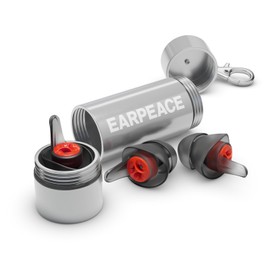 EARPEACE Moto PRO - Motorcycle Ear Plugs - Reusable Earplugs for Wind Noise Protection with High Fidelity Filter - Noise Canceling up to 24dB - Motorcycle Accessories - Includes Filter Set and Case | EarPeace