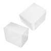 NOLITOY 2pcs Transparent Small Fish Tank for Desk Bookshelf Multi