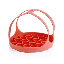 TopHomer Silicone Pressure Cooker Sling Bakeware Lifter Accessories with Heat And Scald Resistant Compatible with 6-Quart/8-Quart Instant Pot, Red