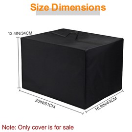 TRINENOX Ninja Foodi 10-in-1 Oven Cover for DT201/DT251/DT501/DT551 XL Pro, Heat Resistant Dust Proof Protector, Waterproof Countertop Appliance Cover Fits 16.94"D x 20.09"W x 13.40"H