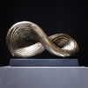 5.5‘’ Infinity Knot Sculpture - Abstract Decorative Object, Modern Infinity