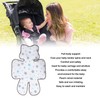 Baby Carriage Cushion Body Support Special Shaped Reduce Fatigue Washable
