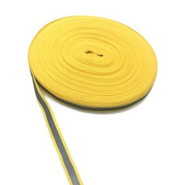 Yurosiay 1 Roll 40 m x 10 mm Reflective Tape for Sewing Fabric Reflective Tape Safety Reflective Tape Fluorescent Safety Tape Luminous Tape for Sewing, 13 Colours Yellow