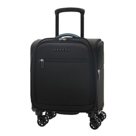 Verage Under Seat Luggage with Wheels, Softside Small Suitcase Spinner Carry On Luggage Bags for Airlines Airplanes Short Trip Men Women (Black, 14-Inch Underseat)