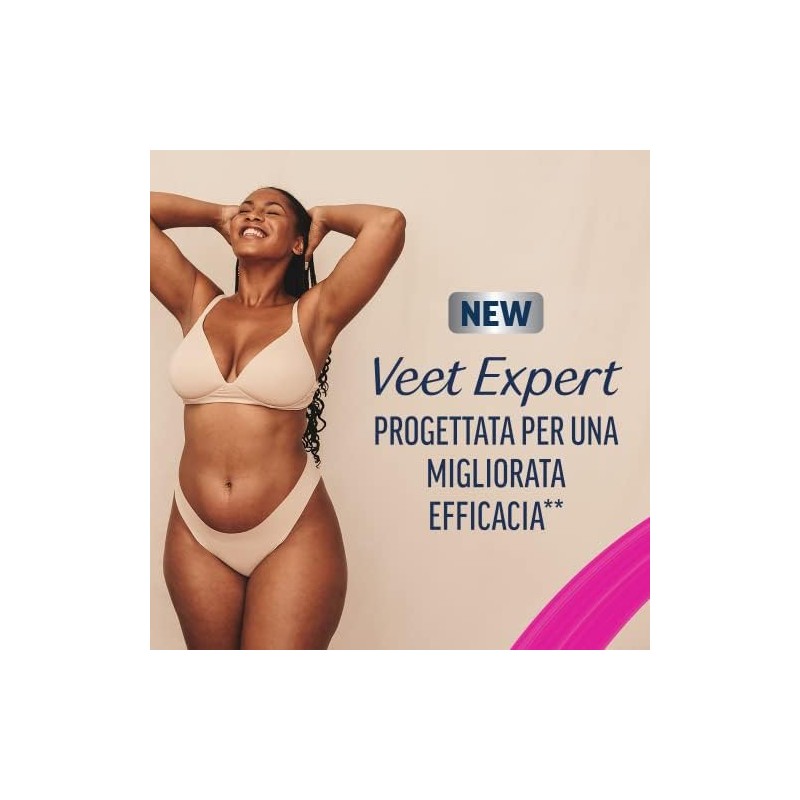 Veet Expert Strisce Depilatorie Viso, Ceretta per Pelli Sensibili con