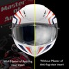 XII WY Motorradhelm Antibeschlagfolie hoher Kontrast, Motorradhelm-Visier, universeller Visierschutz, Aufkleber