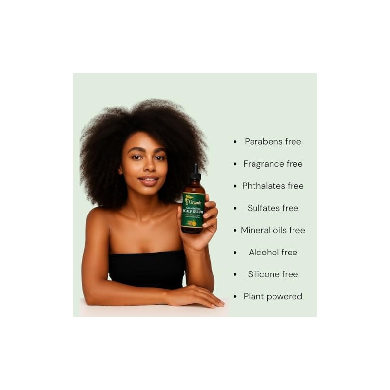 J'Organic Solutions Aceite para crecimiento del cabello, 2 onzas