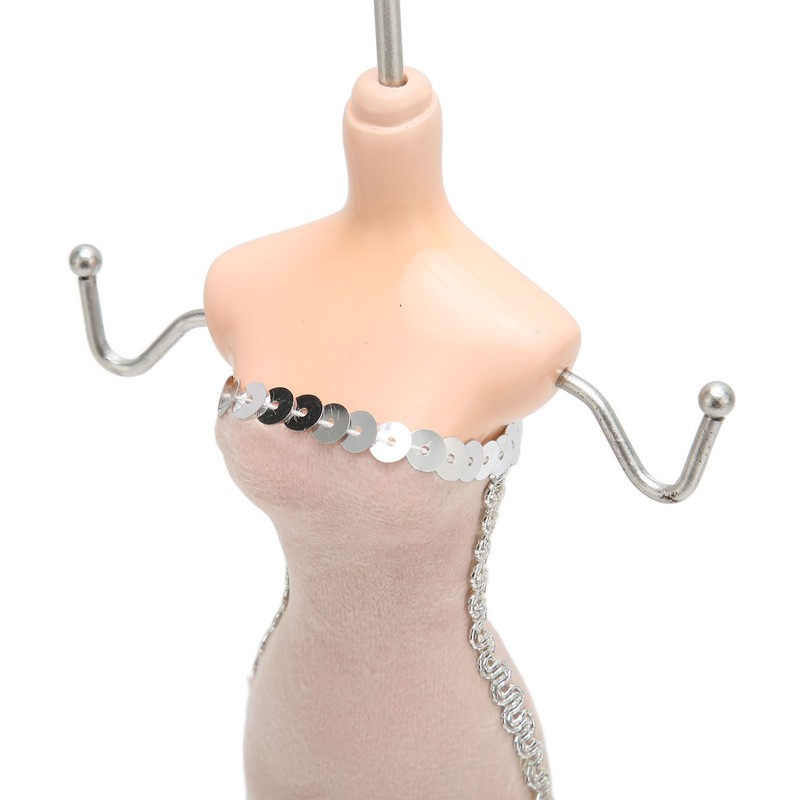 Mannequin Ring Hanging Tower Long Bodycon Dress Strapless Mannequin Earring