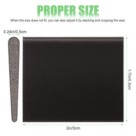 Jetec 6 Peices Self-Adhesive Door Corner Seals, Gap Filler Seal Strip Weather Stripping Draft Stopper Door Frame Seal Corner Foam for Weather Protection Isolation of Noise(White, Brown)