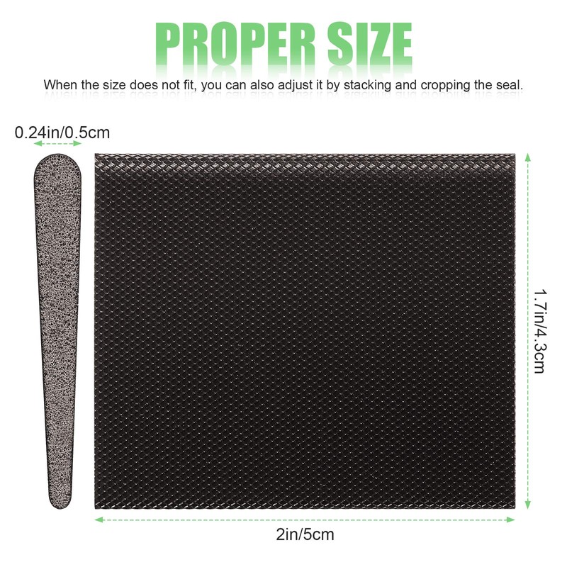 Jetec 6 Peices Self-Adhesive Door Corner Seals, Gap Filler Seal