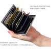 RFID Card Holder Wallet, Smart Minimalist Pop Up Wallets-5 Slots