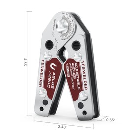 YESWELDER Adjustable Angle Welding Magnet 20-200° Magnetic Welding Holder of 48LBs Holding Power Welding Accessory