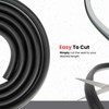 Light Gray Door Rubber Seal Large Grip Range 61/64" Bulb