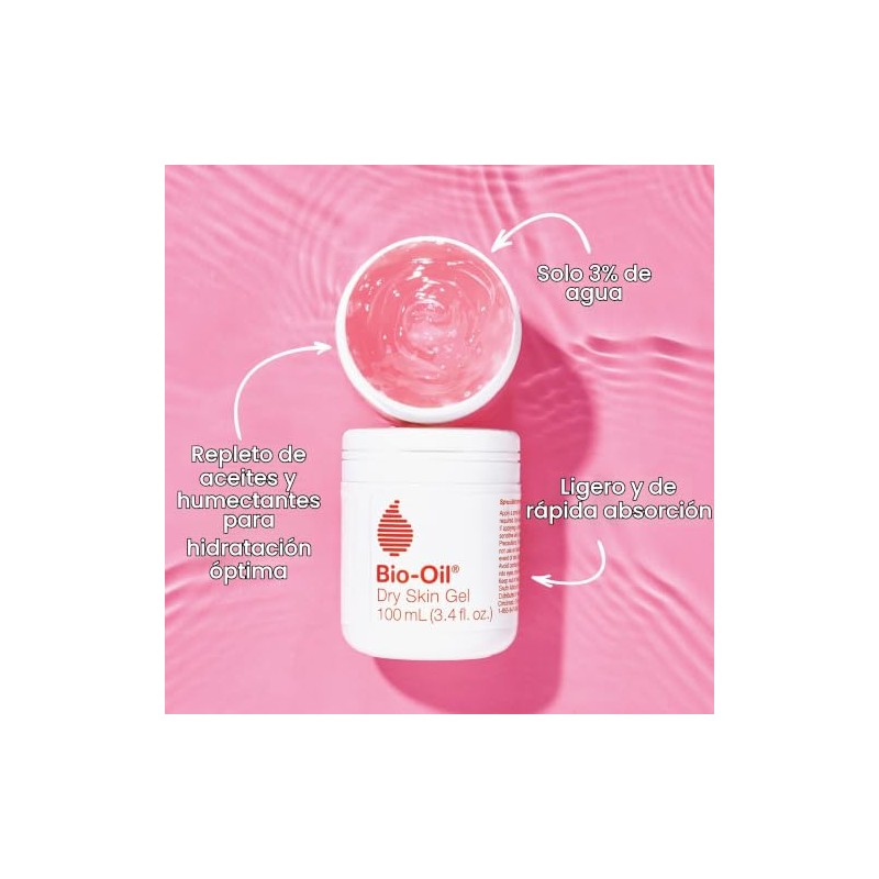 Bio-Oil Gel para piel seca, humectante facial y corporal, hidratación