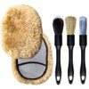 Garacoat Car Wash Sponge Shearling Glove 100% Natural Wool Detail