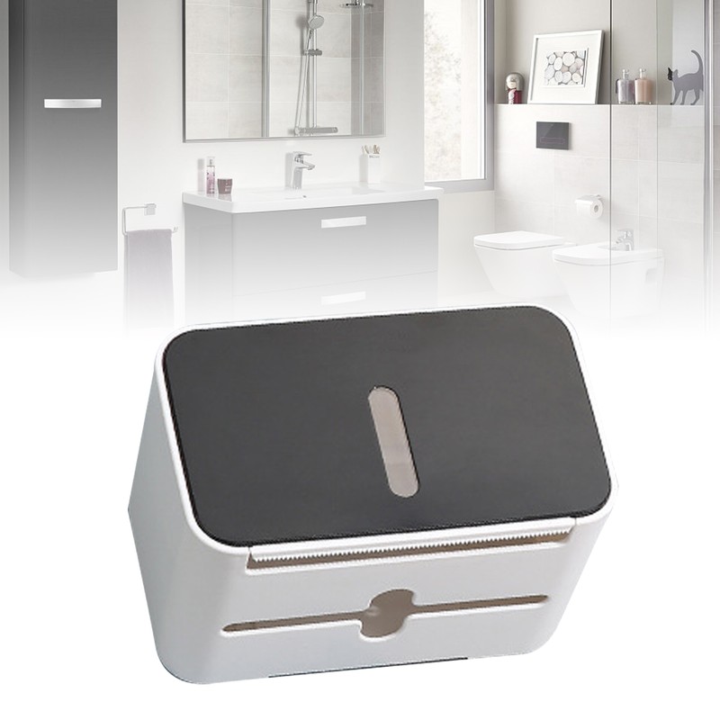 Wall Mounted Tissue Dispenser Wall Hanging Tissue Storage Box Multipurpose